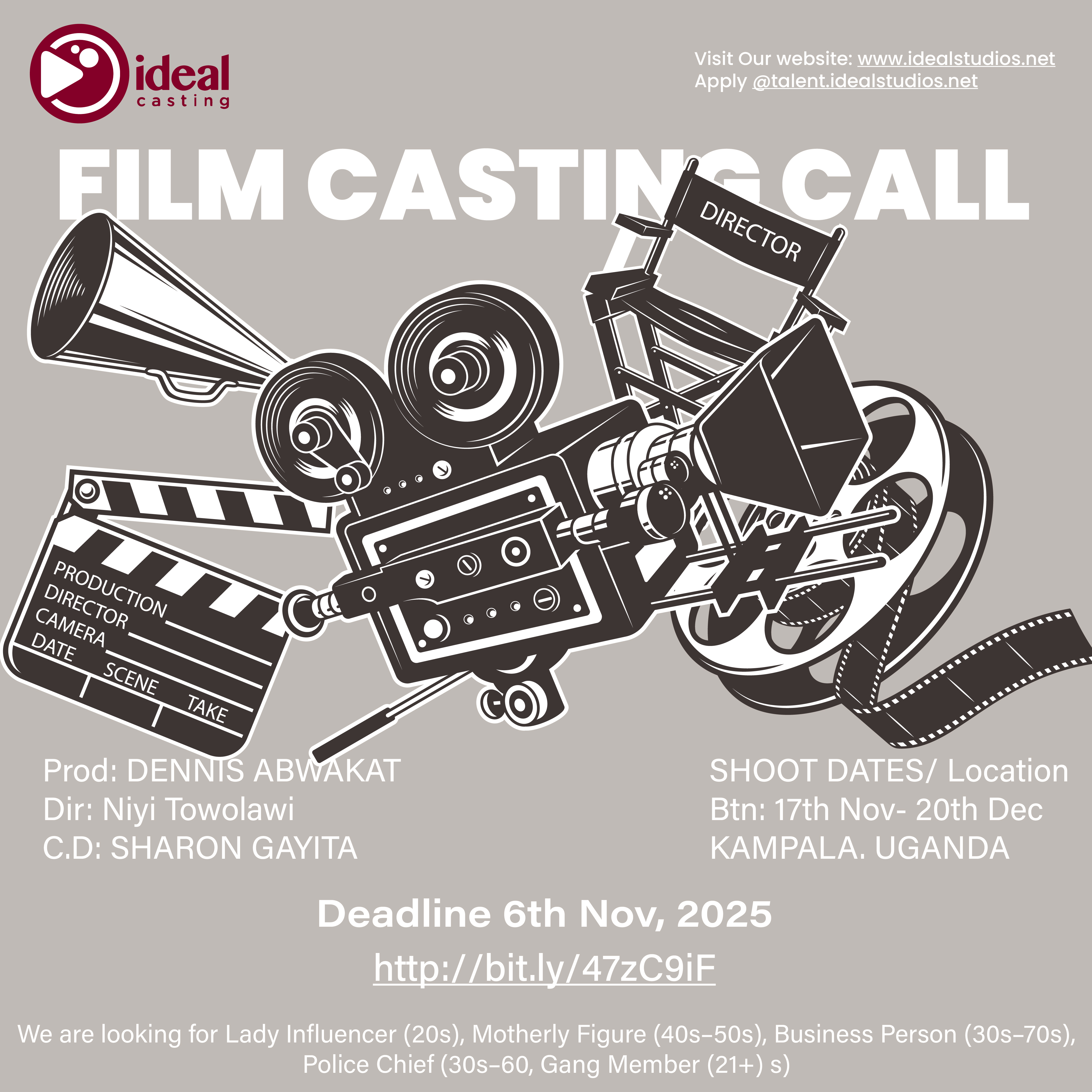 Ideal Casting Uganda A psychological thriller about power, betrayal, and the price of secrets in the digital age. We're looking for talented actors to bring this compelling Ugandan story to life.